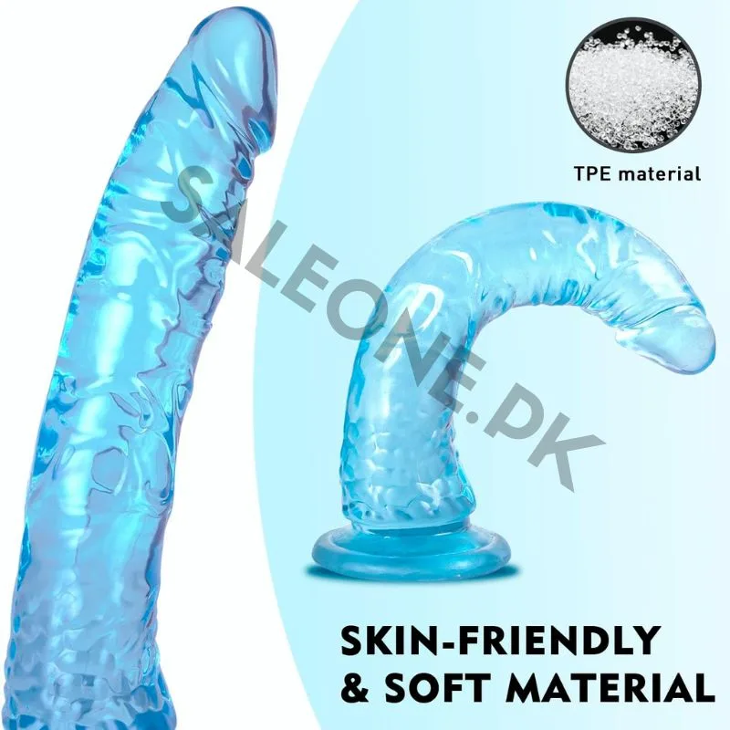 7.9inch Blue Soft Realistic Dildo | Suction Cup