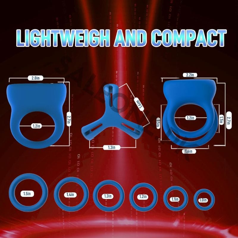 Multi-Functional 6-in-1 Vibrating Cock Ring In Pakistan