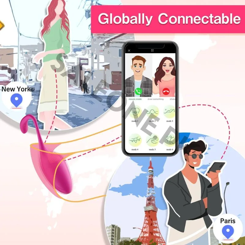 Pink Fun Long Distance Panty Vibrator | App & Remote Control