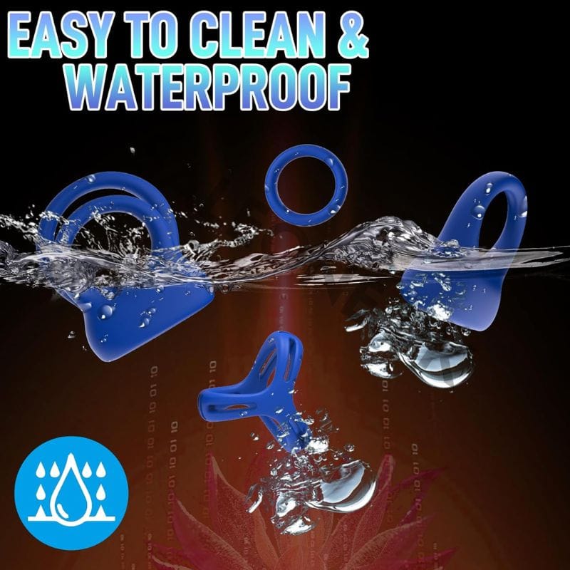 Multi-Functional 6-in-1 Vibrating Cock Ring In Pakistan