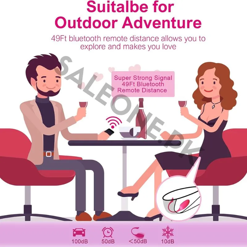 Pink Fun Long Distance Panty Vibrator | App & Remote Control