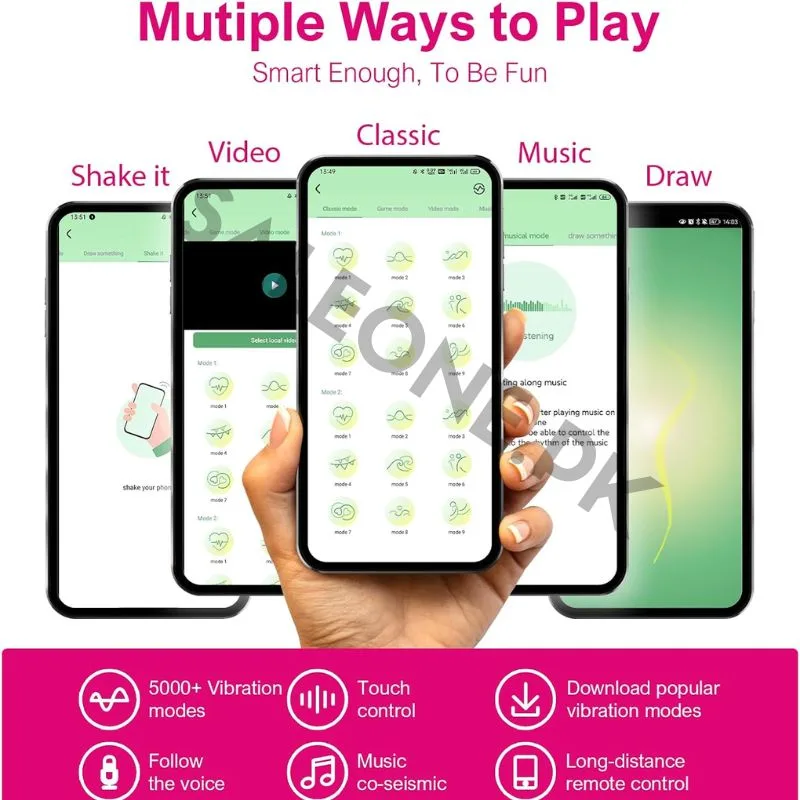 Pink Fun Long Distance Panty Vibrator | App & Remote Control