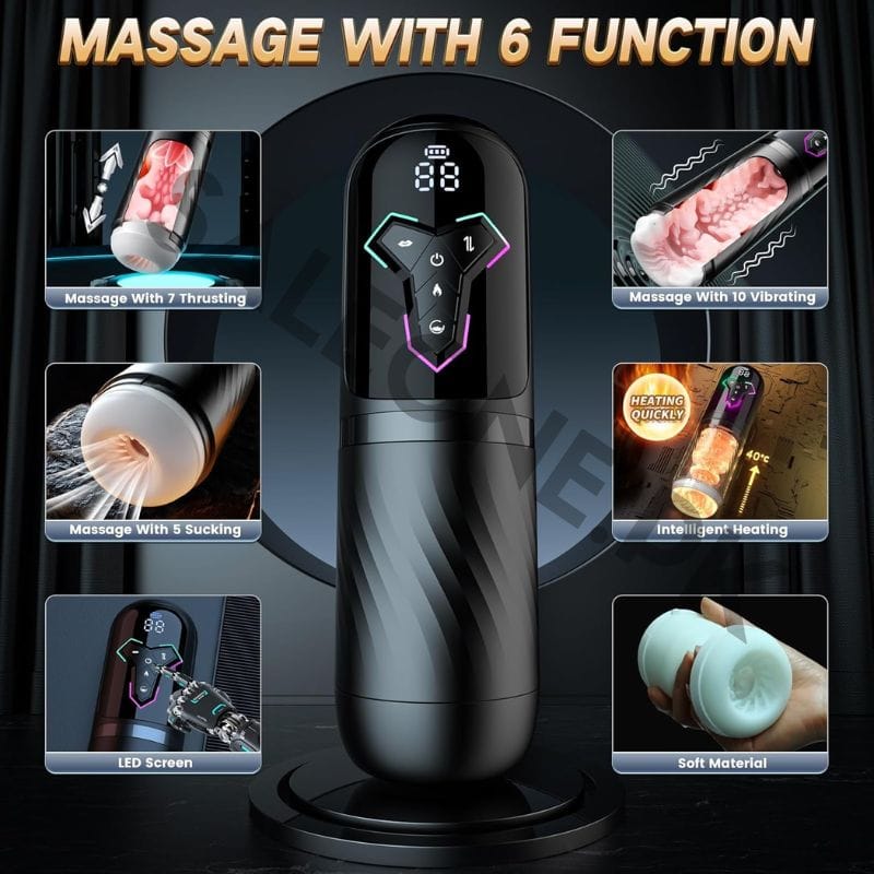 Sky Power Heating Male Masturbator Pump | 5-in-1