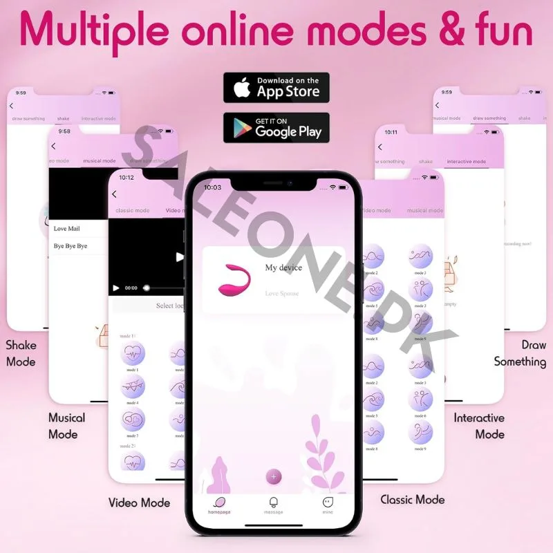 Pink Fun Long Distance Panty Vibrator | App & Remote Control