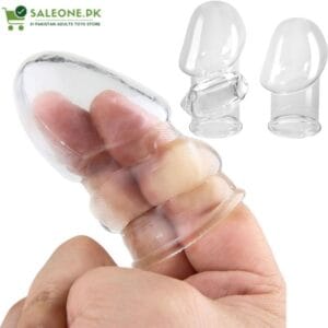2-Pcs Soft Stretch Cock Girth Enhancer Sleeve In Pakistan