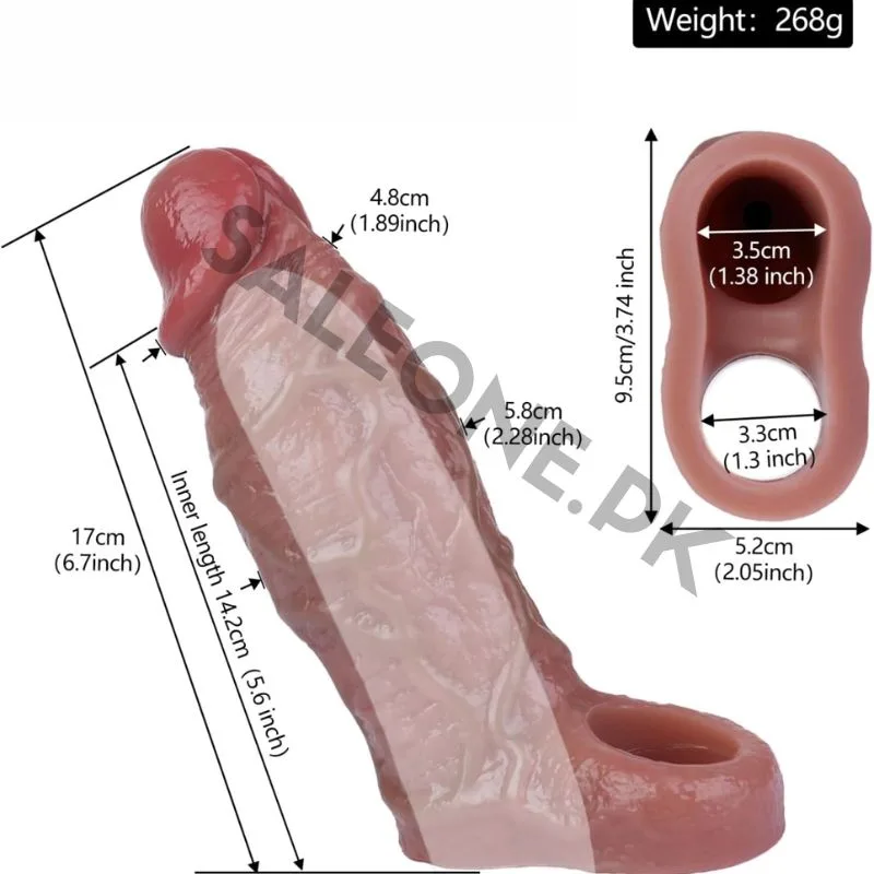 GlenForte 6.7 Inch Realistic Silicone Penis Extender