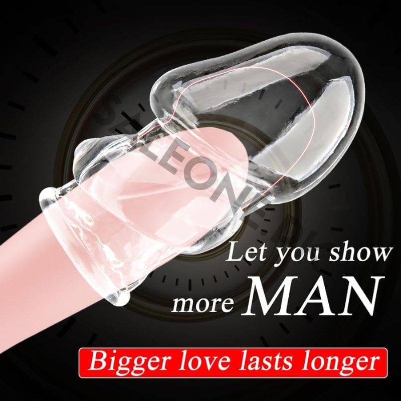 2-Pcs Soft Stretch Cock Girth Enhancer Sleeve In Pakistan