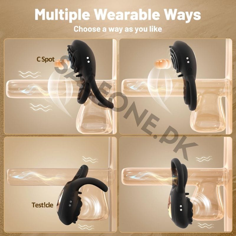 Luyunsa Rose Clitoral Vibrating Cock Ring | Couples Sex Toy