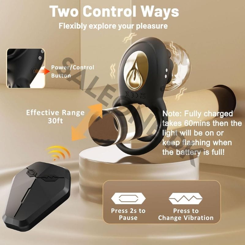 Luyunsa Rose Clitoral Vibrating Cock Ring | Couples Sex Toy