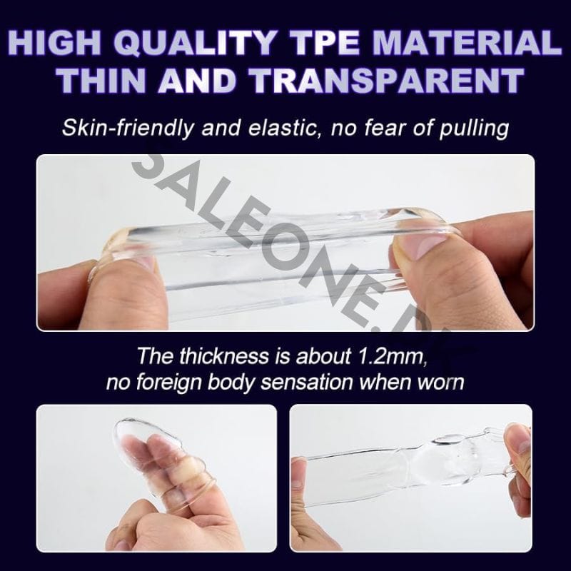 2-Pcs Soft Stretch Cock Girth Enhancer Sleeve In Pakistan