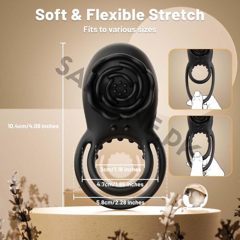 Luyunsa Rose Clitoral Vibrating Cock Ring | Couples Sex Toy