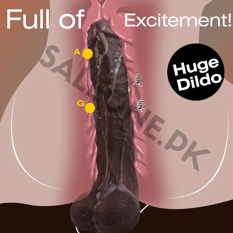 11 Inch Realistic Big Black Dildo | Lifelike Silicone Toy