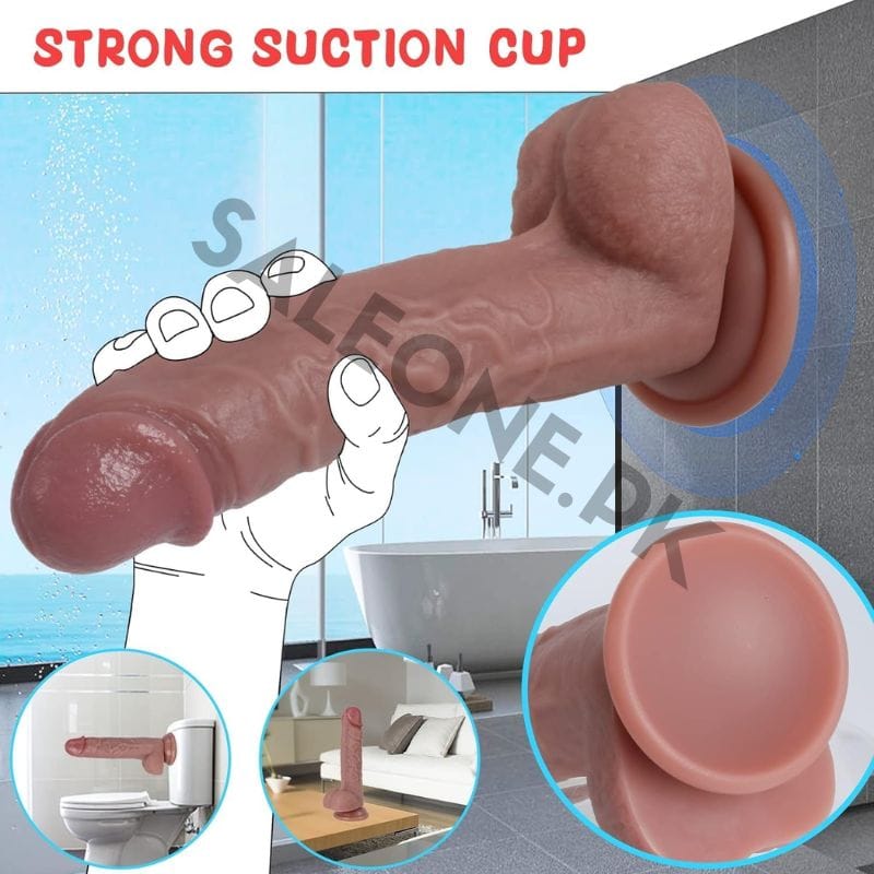 7.8 Inch Silicone Realistic Dildo | Suction Cup