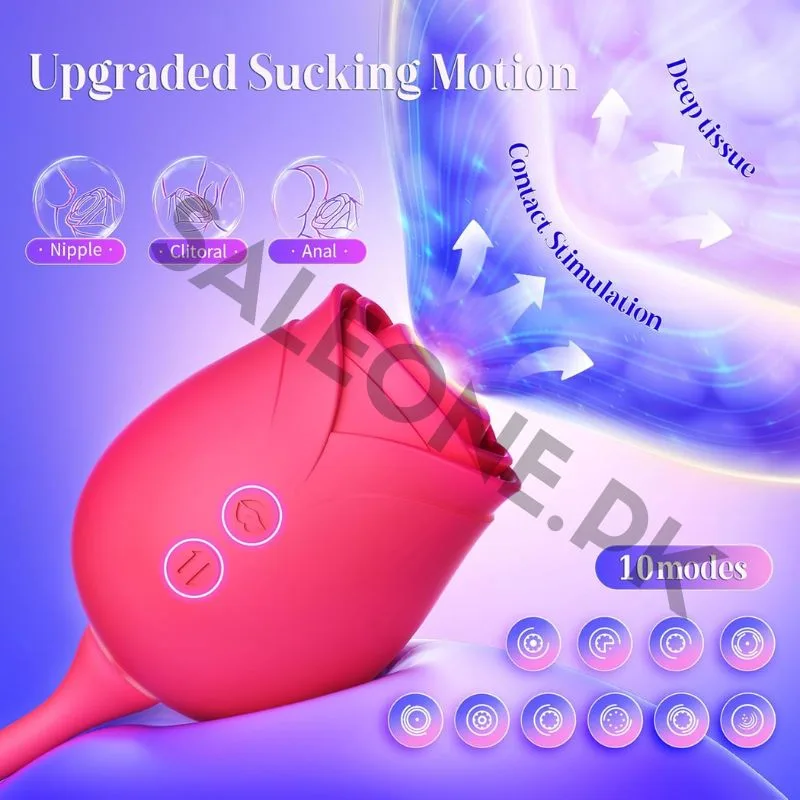 Mooligirl Rose Vibrators Sex Toy | Thrusting & Sucking