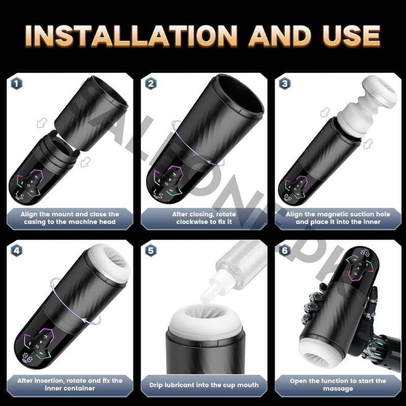 Sky Power Heating Male Masturbator Pump | 5-in-1