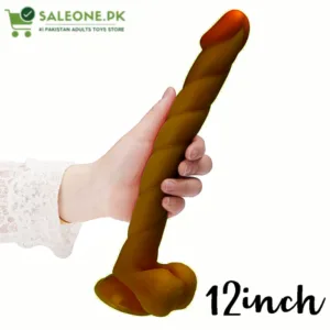12inch Dark Brown Realistic Long Dildo