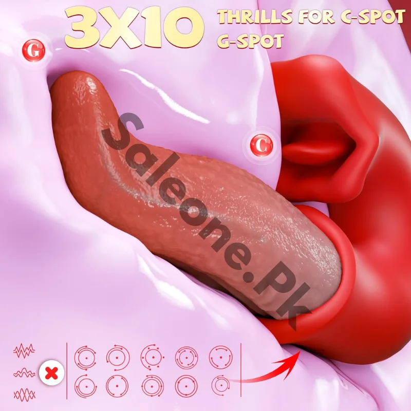 3in1 Dildo Vibrators Rose Sex Toy