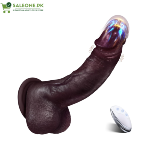 Lifelike Heated Silicone Black Dildo