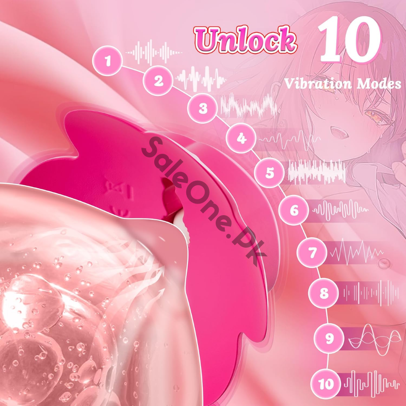 Kushor Pink Rose Nipple Toys Vibrator For Women - Image 3