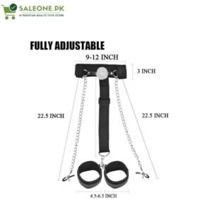 Neck Wrist Restraints with Gag Ball & Nipple Clamps